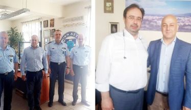Με την ηγεσία της Αστυνομικής Δ/νσης Ημαθίας και τον δήμαρχο Βέροιας συναντήθηκε ο Βασίλης Κοτίδης