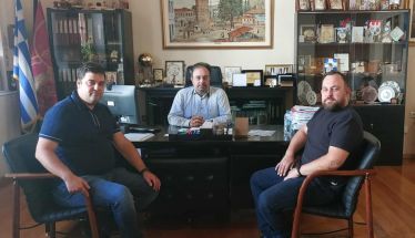 Εθιμοτυπική επίσκεψη στον Δήμαρχο Βέροιας από τους νέους  προέδρους του Συλλόγου Ζαχαροπλαστών  και του Σωματείου  Αρτοποιών Βέροιας 