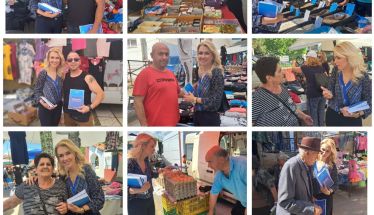 Στην λαϊκή και στα καταστήματα του Μακροχωρίου η Λίνα Τουπεκτσή με το πρόγραμμα της Νέας Δημοκρατίας