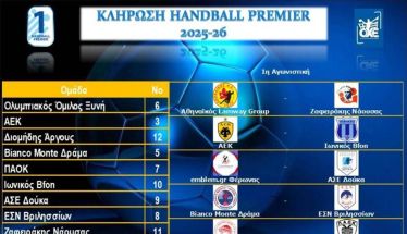 Handball Premier: Ξεκίνημα στην Αθήνα για Ζαφειράκη, εντός με Δούκα ο Φέρωνας