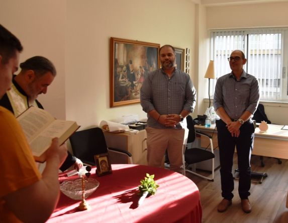 Αγιασμός στις Κοινωνικές Δομές του Δήμου Νάουσας
