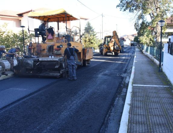 Δήμος Νάουσας: Ασφαλτοστρώσεις στην Τοπική Κοινότητα Κοπανού