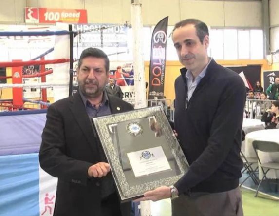 Βράβευση του Γρηγόρη Δημητριάδη από την Ελληνική Ομοσπονδία Πυγμαχίας