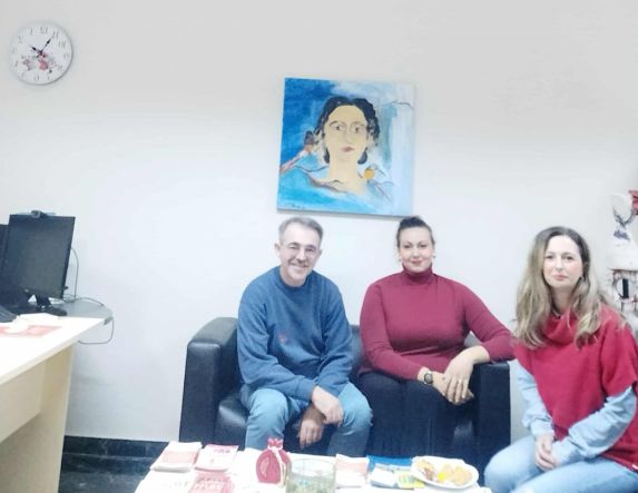 Επίσκεψη του Προϊσταμένου του Γραφείου Αντιμετώπισης Ενδοοικογενειακής Βίας του Α.Τ. Βέροιας Σαμούκα Αθανάσιου στο Κέντρο Συμβουλευτικής Υποστήριξης Γυναικών Δήμου Βέροιας