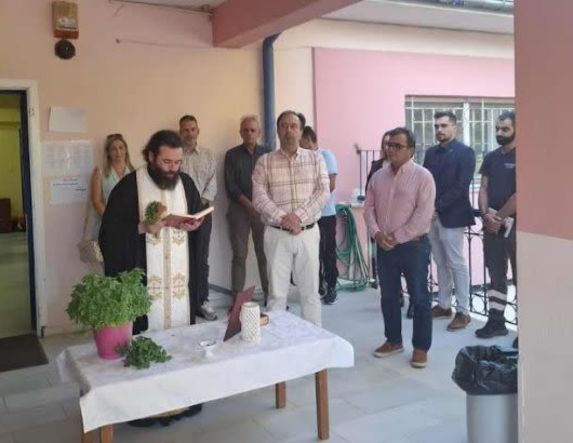 Αγιασμός στις νέες εγκαταστάσεις του Βρεφικού Σταθμού Θ. Ζωγιοπούλου