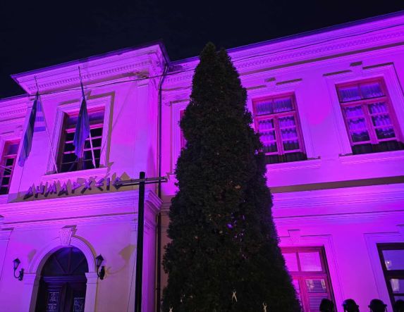 Συμμετοχή  του  Δήμου  Βέροιας στη δράση φωταγώγησης για το Σύνδρομο  Rett