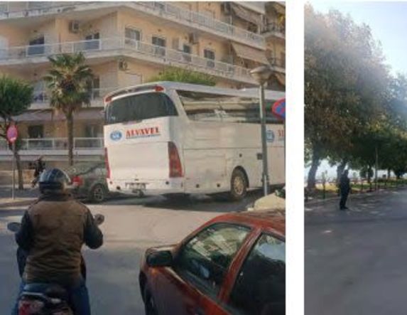 Φράκαρε λεωφορείο στο κέντρο της Βέροιας!