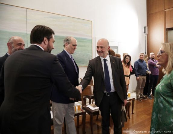 Τάσος Μπαρτζώκας: Συνάντηση της ελληνικής κοινοβουλευτικής αντιπροσωπείας με τον Πρόεδρο του γαλλικού Ελεγκτικού Συνεδρίου, Pierre Moscovici