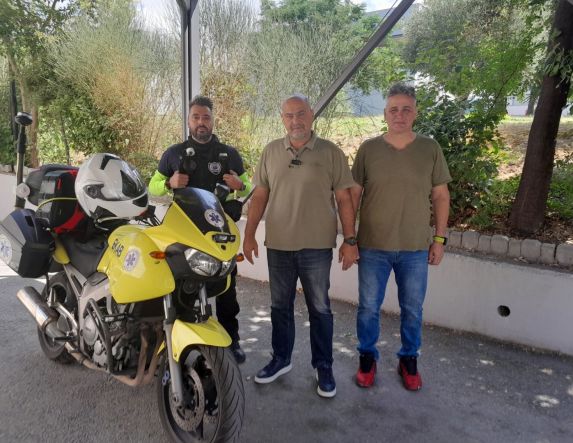 Μηχανή  ταχείας κυκλοφορίας στην υπηρεσία  του ΕΚΑΒ Ημαθίας