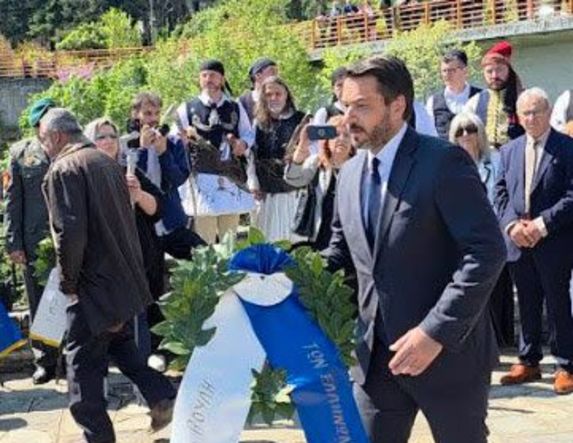 Ο Τάσος Μπαρτζώκας στις εκδηλώσεις μνήμης για το Ολοκαύτωμα της Ηρωικής Πόλης της Νάουσας -«Η θυσία της Νάουσας είναι διαρκής υπενθύμιση ευθύνης για όλους μας»