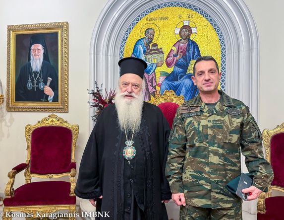 Εθιμοτυπική επίσκεψη  του νέου Διοικητή της Ι Μεραρχίας Πεζικού στον Μητροπολίτη Βεροίας