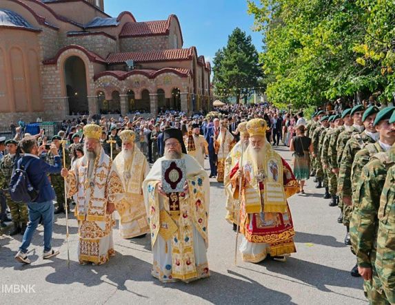 Πολυαρχιερατικό Συλλείτουργο Κοιμήσεως της Θεοτόκου στην Παναγία Σουμελά στο Βέρμιο