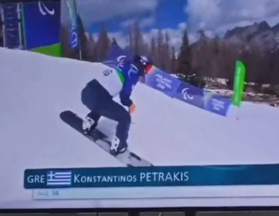 17ος στο Banked Slalom και 18ος στο Snowboard Cross o Κωνσταντίνος Πετράκης στους 14ους Χειμερινούς Παραολυμπιακούς Αγώνες Milano Cortina 2026