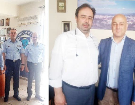 Με την ηγεσία της Αστυνομικής Δ/νσης Ημαθίας και τον δήμαρχο Βέροιας συναντήθηκε ο Βασίλης Κοτίδης
