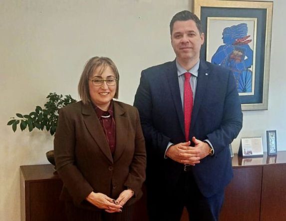 Συνάντηση της βουλευτή Ημαθίας Στ. Αραμπατζή, με τον υφυπουργό Θ. Κοντογεώργη