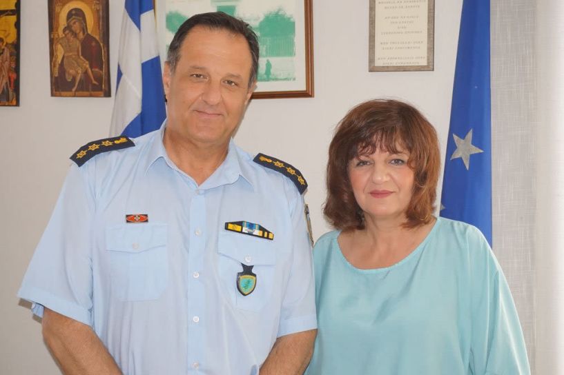 Συνάντηση  Φρόσως Καρασαρλίδου με τον διευθυντή της Διεύθυνσης Αστυνομίας και το Δ.Σ των  Αστυνομικών Υπαλλήλων Ημαθίας