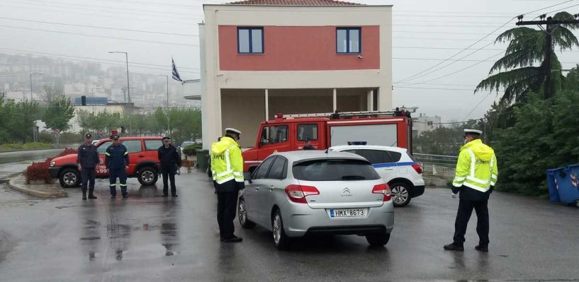 Έλεγχοι για άσκοπες μετακινήσεις στη Βέροια  από μικτά συνεργεία της Αστυνομίας με συνδρομή της Πυροσβεστικής