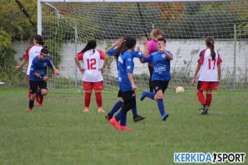 Άστραψαν και βρόντηξαν τα κορίτσια της  Veria Ladies, 5-0 την Κέρκυρα. 