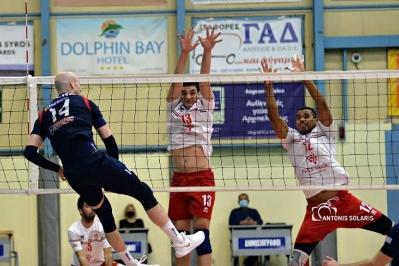 Volleyleague. Φοίνικας Σύρου - Φίλιππος Βέροιας 3-0 σετ 