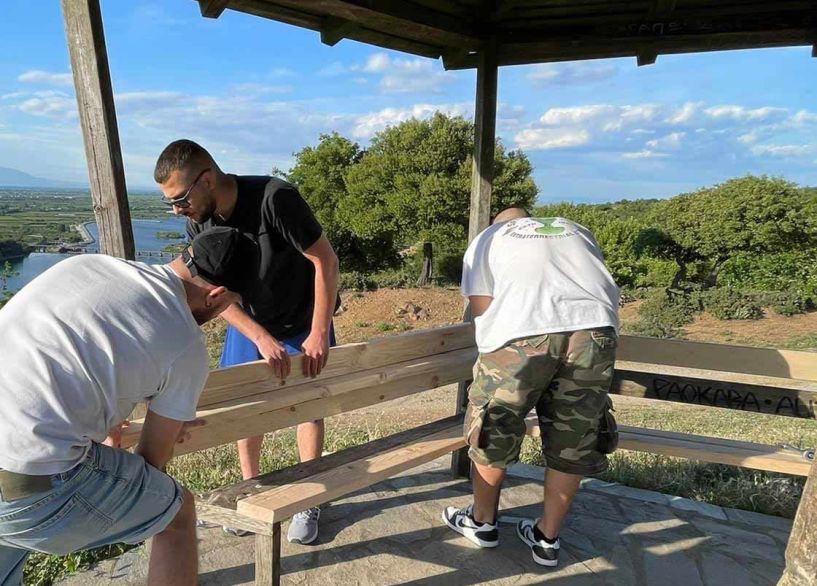 Κιόσκι στο Φράγμα επισκεύασε ο Σύλλογος Νεολαίας Βέροιας! (Εικόνες)