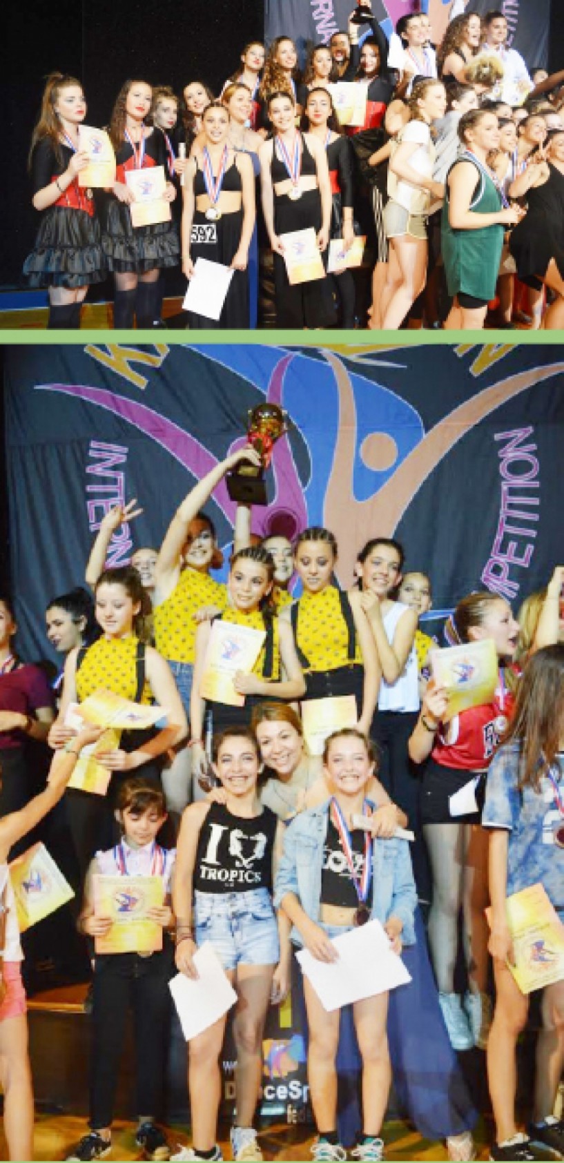 Φανταστική εμφάνιση οι αγωνιστικές ομάδες χορού του ΑΟΡΓ Βέροιας στο Καβάλα Open. Πέντε χρυσά κύπελλα, τρία ασημένια μετάλλια και ένα χάλκινο