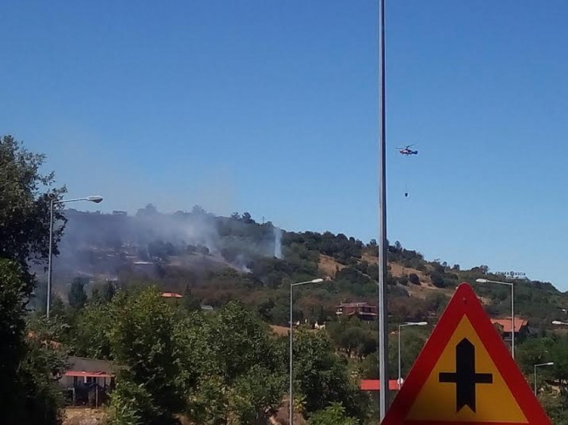 Σε ύφεση η φωτιά μετά από επίγεια και εναέρια επιχείρηση