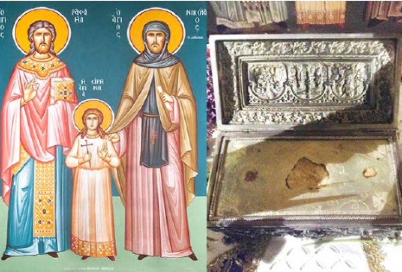 Τα Ιερά Λείψανα των Αγίων Ραφαήλ Νικόλαου  και Ειρήνης στην Πατρίδα