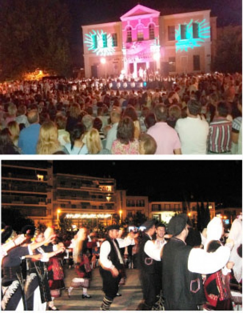 Φινάλε προχθές  στην Πλατεία Ωρολογίου για το 1ο Φεστιβάλ  παραδοσιακών χορών