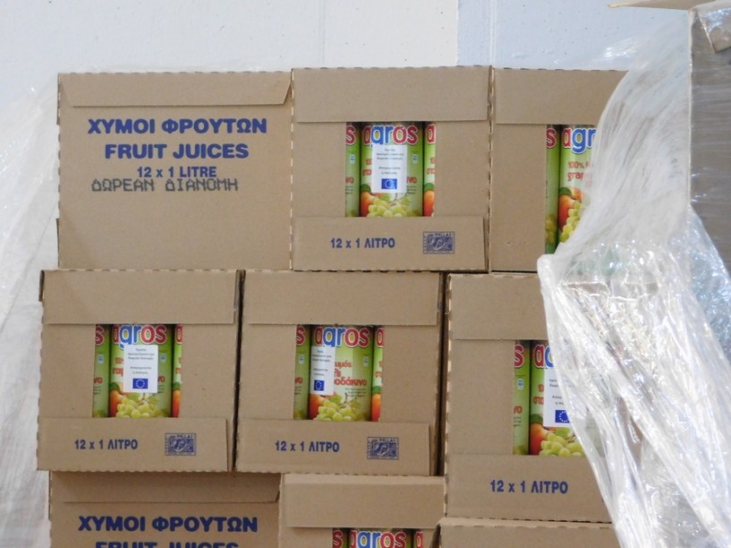 Ξεκίνησε η διανομή χυμών στην Αλεξάνδρεια