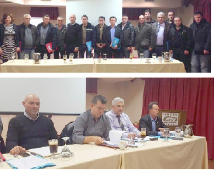 Aπό την Ένωση Αστυνομικών Υπαλλήλων Συνοριακής Φύλαξης Ημαθίας  Πραγματοποιήθηκε ενημερωτική ημερίδα για ασφαλιστικά   - εργασιακά σύμφωνα   με το νέο ασφαλιστικό νόμο