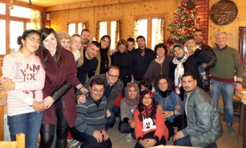 Μια ξεχωριστή ημέρα με την οικογένεια προσφύγων φίλων των παιδιών του εργαστηρίου Υφάδι