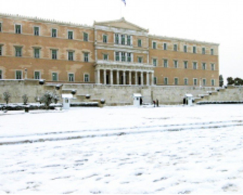 Είδηση το χιόνι  στην Αθήνα