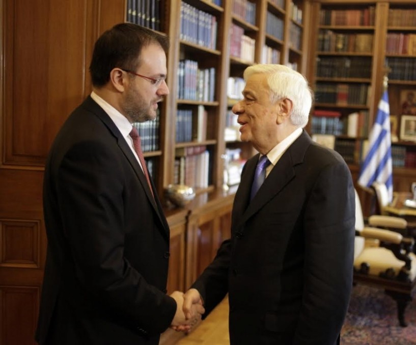Συνάντηση Θανάση Θεοχαρόπουλου με τον Πρόεδρο της Δημοκρατίας Προκόπη Παυλόπουλο