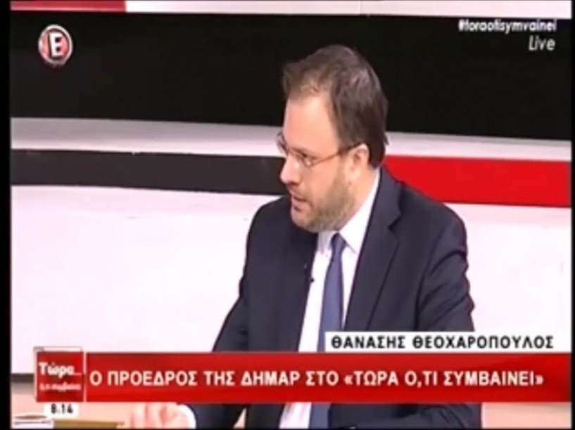 Συνέντευξη του Θανάση Θεοχαρόπουλου στο E tv (βίντεο)