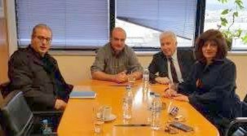 Με τον πρόεδρο του ΕΛΓΑ Καρασαρλίδου και Ουρσουζίδης
