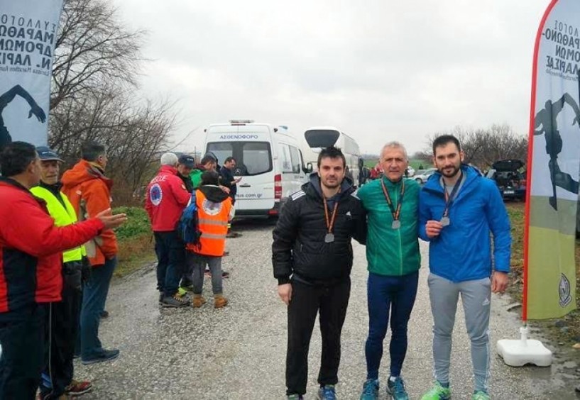 Σε αγώνα ορεινού τρεξίματος στη Λάρισα Παρίζας, Τζιώνας και Δημητρίου