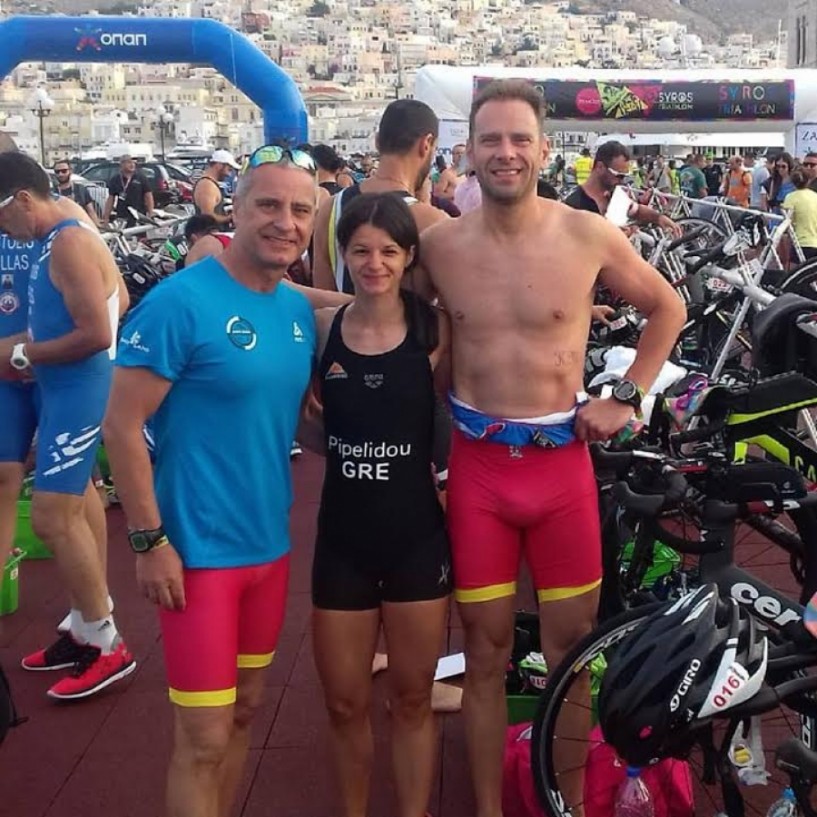 2ος ο Γιάννης  Παπαγεωργόπουλος στο tri-more syros triathlon