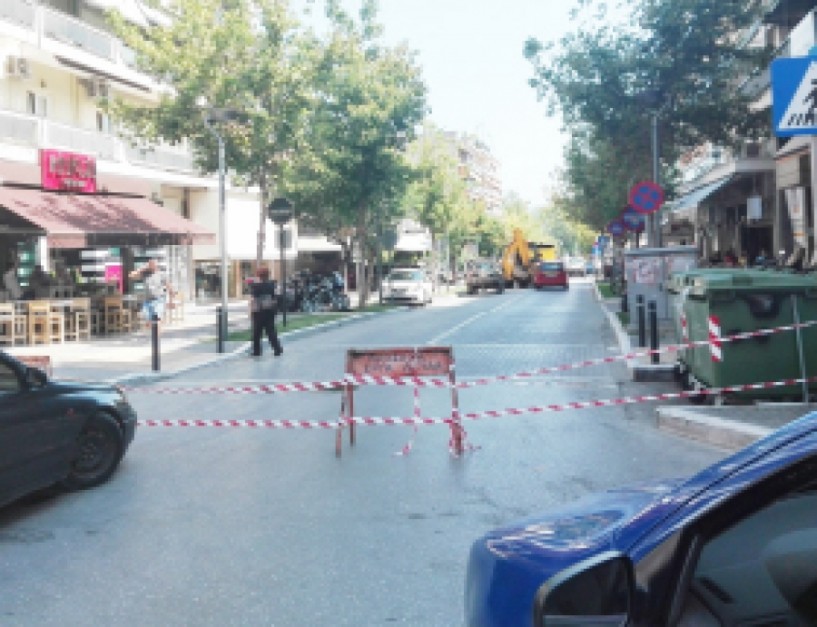 Κλειστή η Εληάς χθες  από βλάβη σε αγωγό της ΔΕΥΑΒ