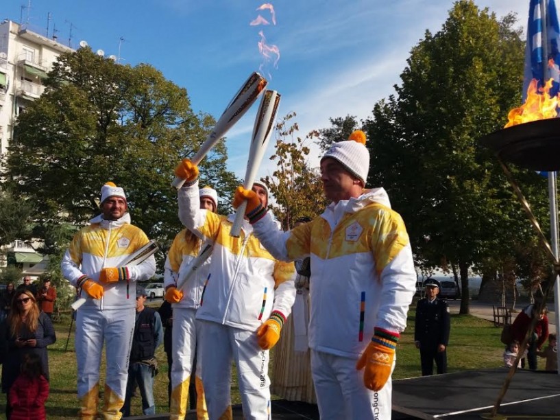 Η Βέροια υποδέχθηκε την ολυμπιακή φλόγα (Φωτογραφίες)