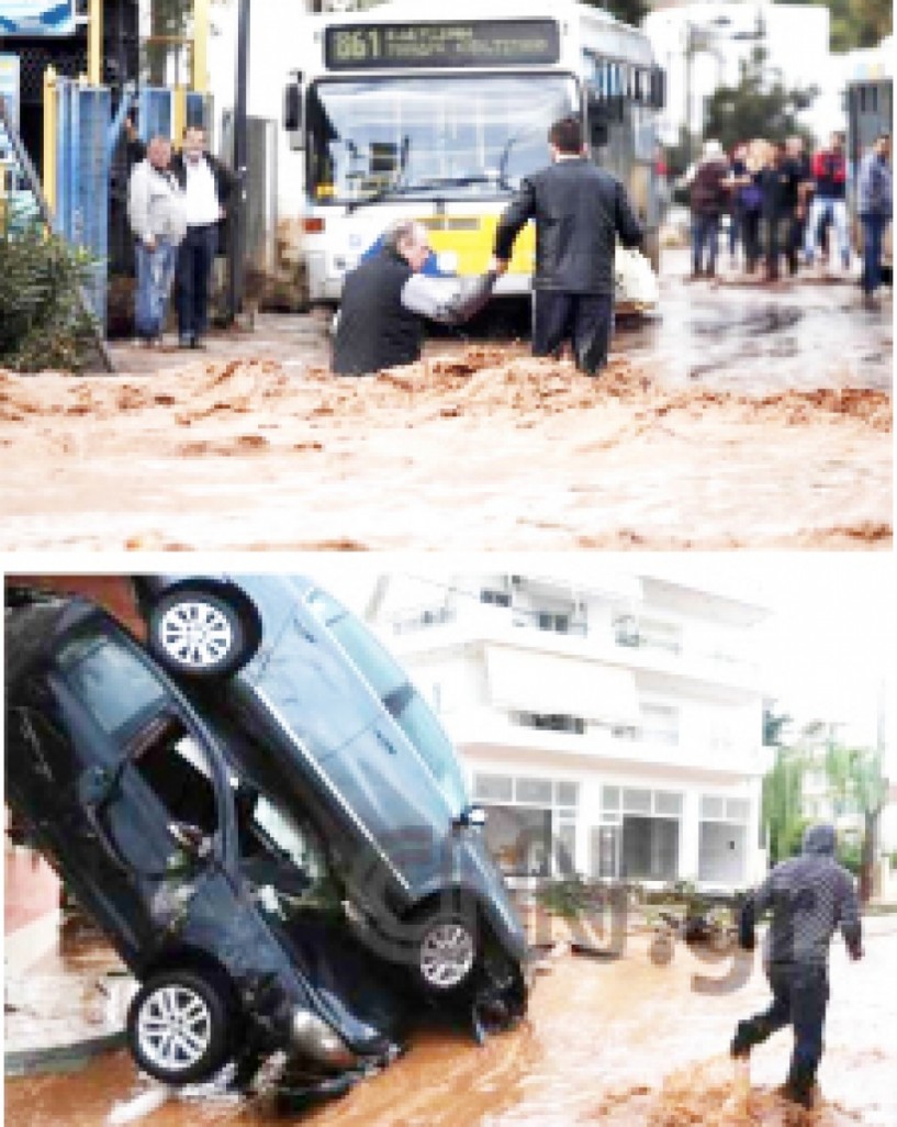 Ελληνική τραγωδία με 15 νεκρούς από την καταρρακτώδη βροχή