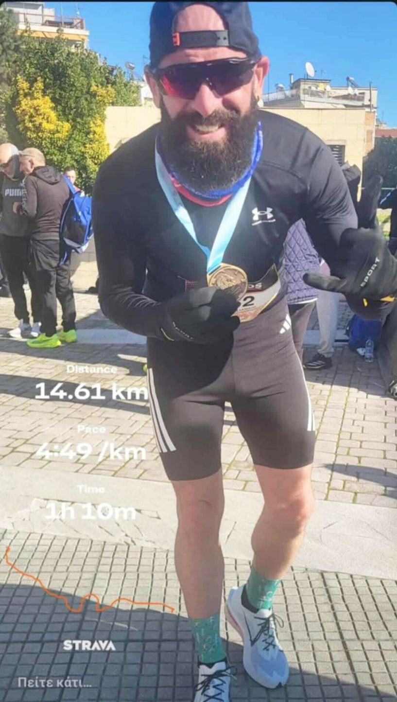 Ο Mr Breakfast του ΑΚΟΥ 99.6, Χρήστος Ασλανίδης, τερμάτισε με τα παιδιά του στον 12ο Φιλίππειο Δρόμο