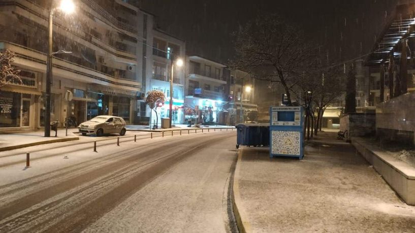 Σαν πρωταπριλιάτικο ψέμα το σημερινό  πρώτο χιόνι στη Βέροια   