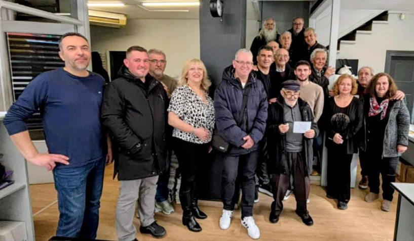 Ο ΛΑΟΣ και ο ΑΚΟΥ 99.6 «τσίκνισαν» με βασιλόπιτα! 