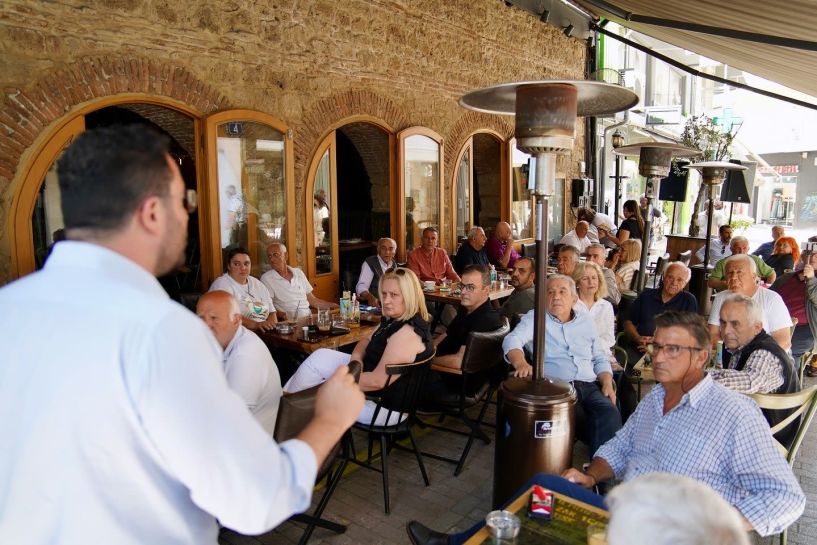 Την Βέροια επισκέφθηκε ο Ανδρέας Σπυρόπουλος, Γραμματέας της ΚΠΕ και υποψήφιος Ευρωβουλευτής με το ΠΑΣΟΚ
