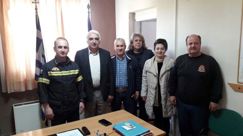 Την Πολεοδομία, την Πυροσβεστική και το  το Αστυνομικό Τμήμα Αλεξάνδρειας  επισκέφτηκε ο υποψήφιος Δήμαρχος Αλεξάνδρειας Μιχάλης Χαλκίδης 