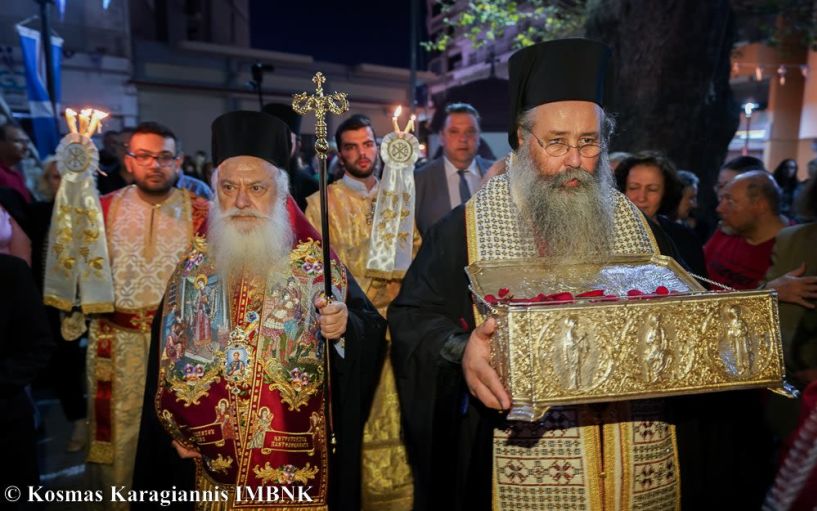 Μεταφορά Ιερού Λειψάνου του Αγίου Δημητρίου και ομιλία του Ποιμενάρχου μας στην Κατερίνη