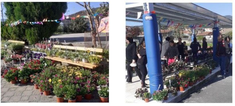 Δεύτερη ανθοέκθεση στο Δημοτικό Σχολείο Αγίας Βαρβάρας