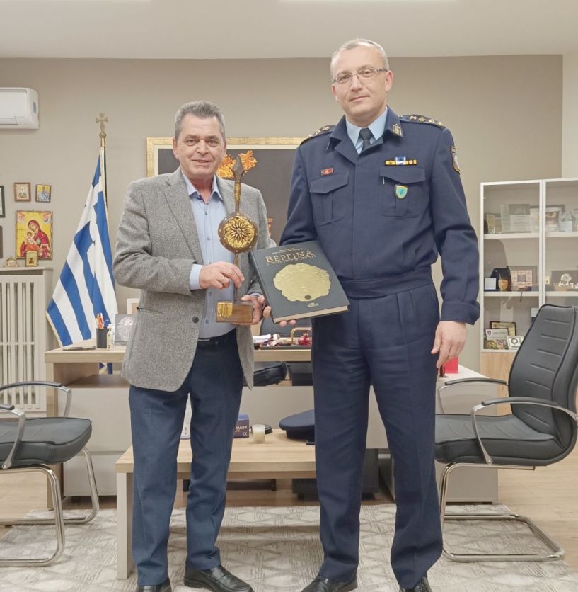 Στον Αντιπεριφερειάρχη Ημαθίας ο νέος  Διευθυντής Αστυνομίας  Ανδρέας Καλογερόπουλος