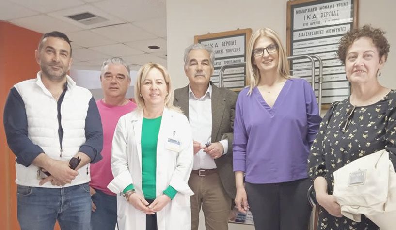 Επίσκεψη και επαφές στη Βέροια είχε χθες η Δώρα Αυγέρη  με κλιμάκιο του ΣΥΡΙΖΑ Ημαθίας