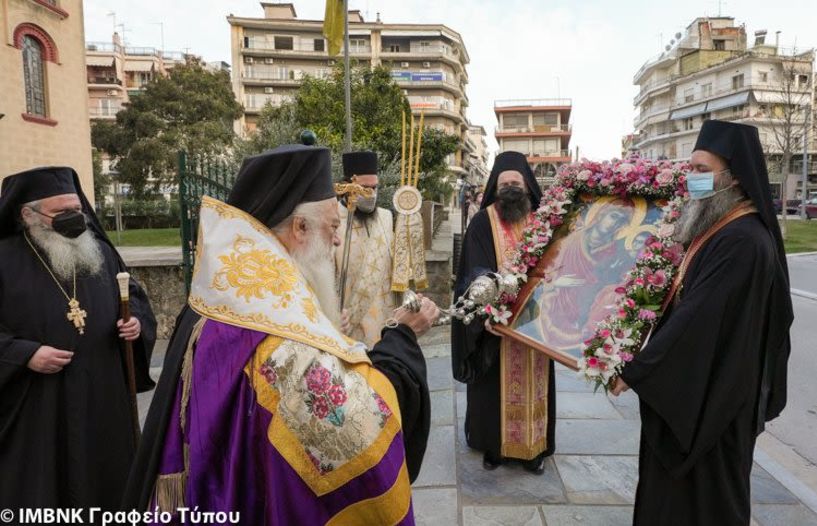 Η Βέροια υποδέχτηκε την Ιερά Εικόνα της Παναγίας Δοβρά
